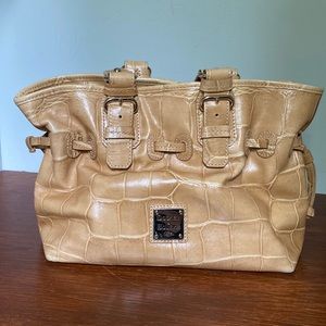 Dooney & Bourke 14”x9”x4” crocodile bag